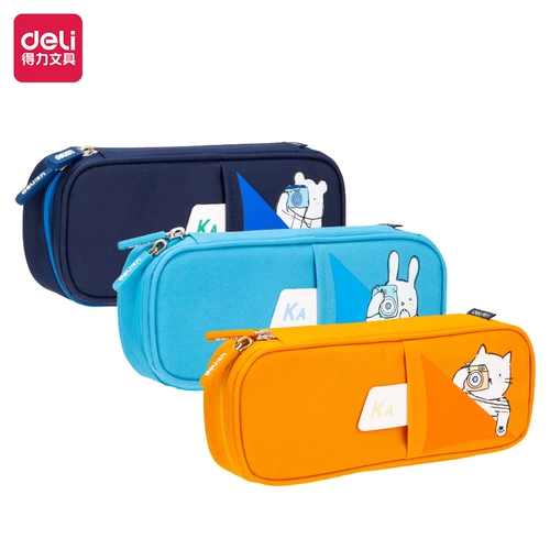 Вместительный и большой многофункциональный длинный пенал для школьников для многоразового использования