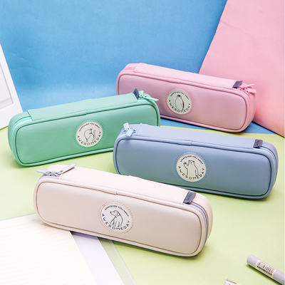 得力简约PU多彩学生笔袋