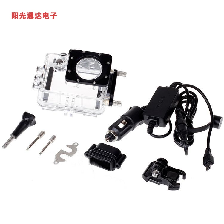 适用SJCAM SJ5000X sj5000运动摄像机边充边录机车防水壳充电线