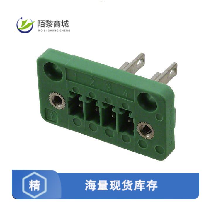 全新原装1829361正品/TERM BLK HEADER 4POS GREEN