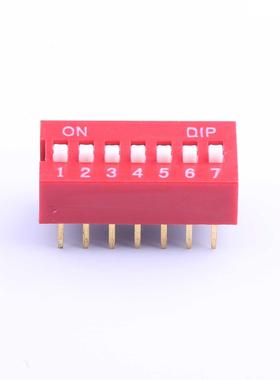 全新原装DS-07RP正品/红色7PIN-2.54mm立式直插正拨拨码