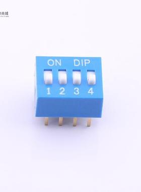 全新原装DS-04BP正品/蓝色4PIN-2.54mm立式直插正拨拨码