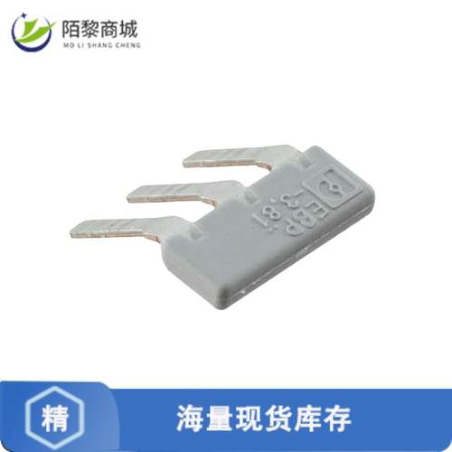 全新原装1733505正品/JUMPER TERM BLK 3POS FLAT PIN