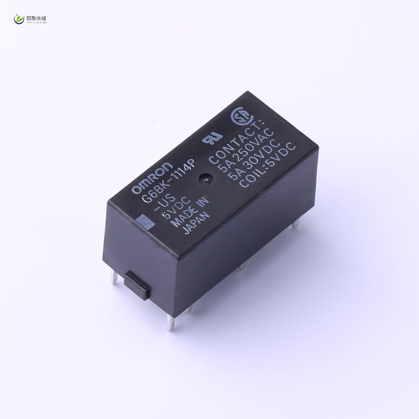 全新原装G6BK-1114P-US DC5正品/5VDC 5A 锁存,双线圈