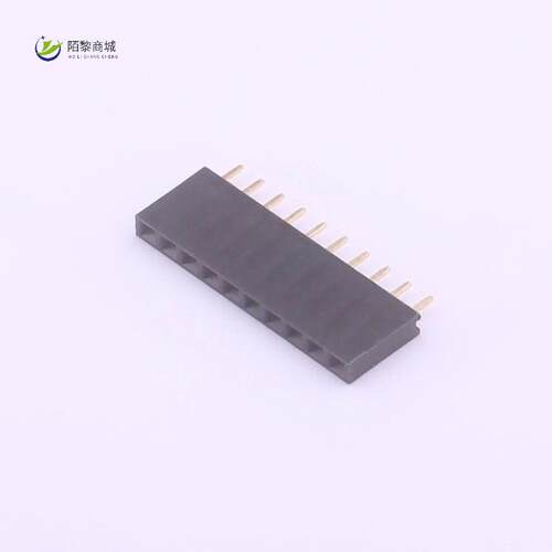 原装正品2.54-1*10P母全新排母 间距2.54mm 10Pin(