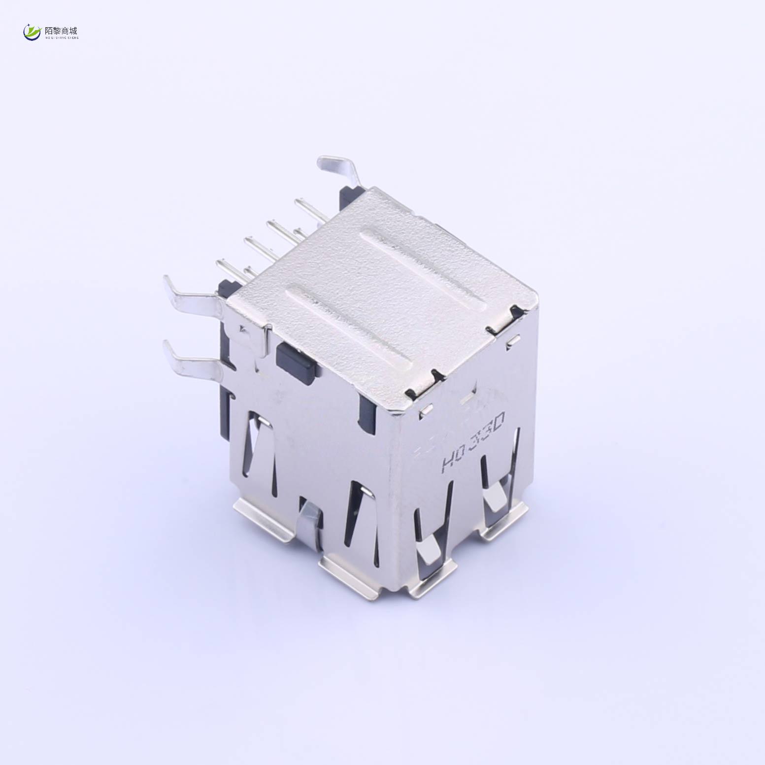 全新原装UB1112C-8FDE-4F正品/Type-A 母座 弯插