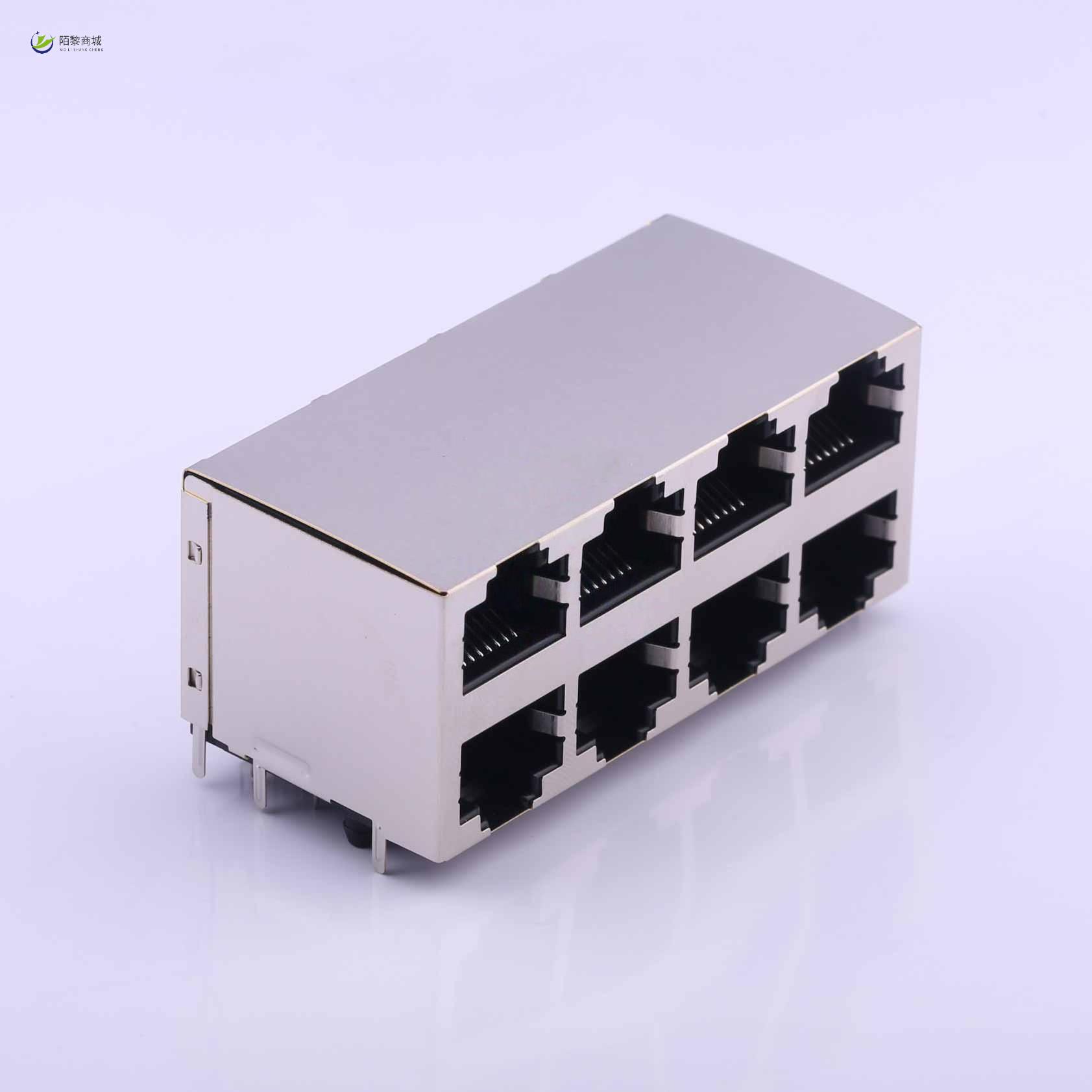 全新原装DS1131-S80BP正品/RJ45 8p8c,2*4,全金,黑色