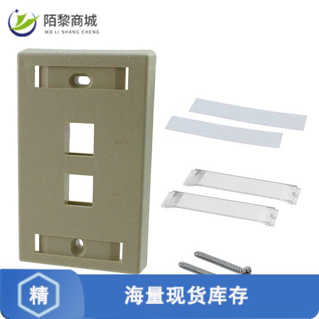 全新原装557505-1正品/FACEPLATE SNGL GANG 2PORT ALMOND