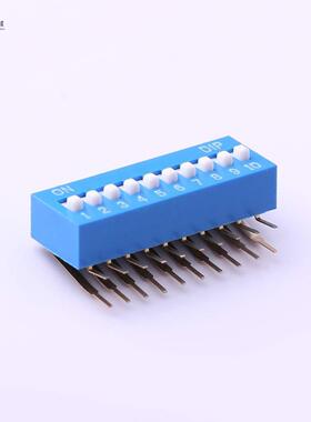 全新原装DA-10BP正品/蓝色10PIN-2.54mm立式直插侧拨拨码
