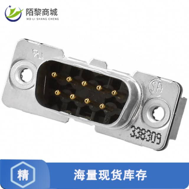 全新原装2-338309-2正品/CONN D-SUB PLUG 9POS VERT SLDR