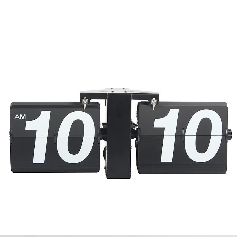 欧式自动翻页钟表小天平翻牌座钟复古客厅简约家居摆件王自如同款