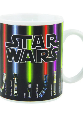 Star Wars Mug创意星球大战光剑热反应陶瓷变色马克杯感温咖啡杯