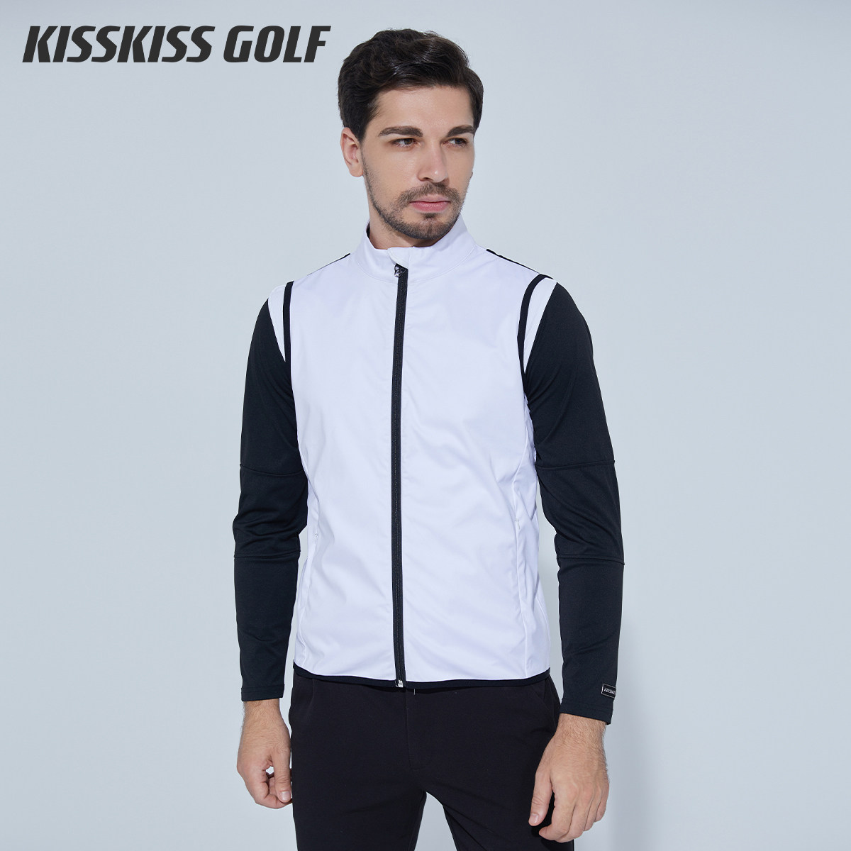 KISSKISSGOLF男士高尔夫防风背心 运动休闲百搭户外防风马甲男
