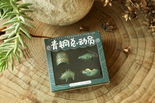 博物馆青铜器系列文创文物复制树脂冰箱贴青铜总动员系列整套套装