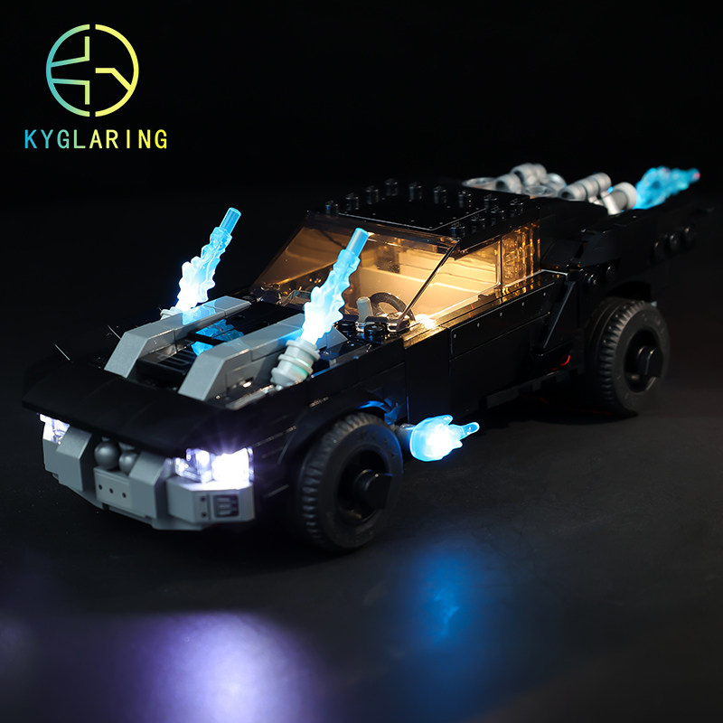 KY可匀适用于乐高76181蝙蝠侠战车超级英雄系列LED积木玩具灯饰