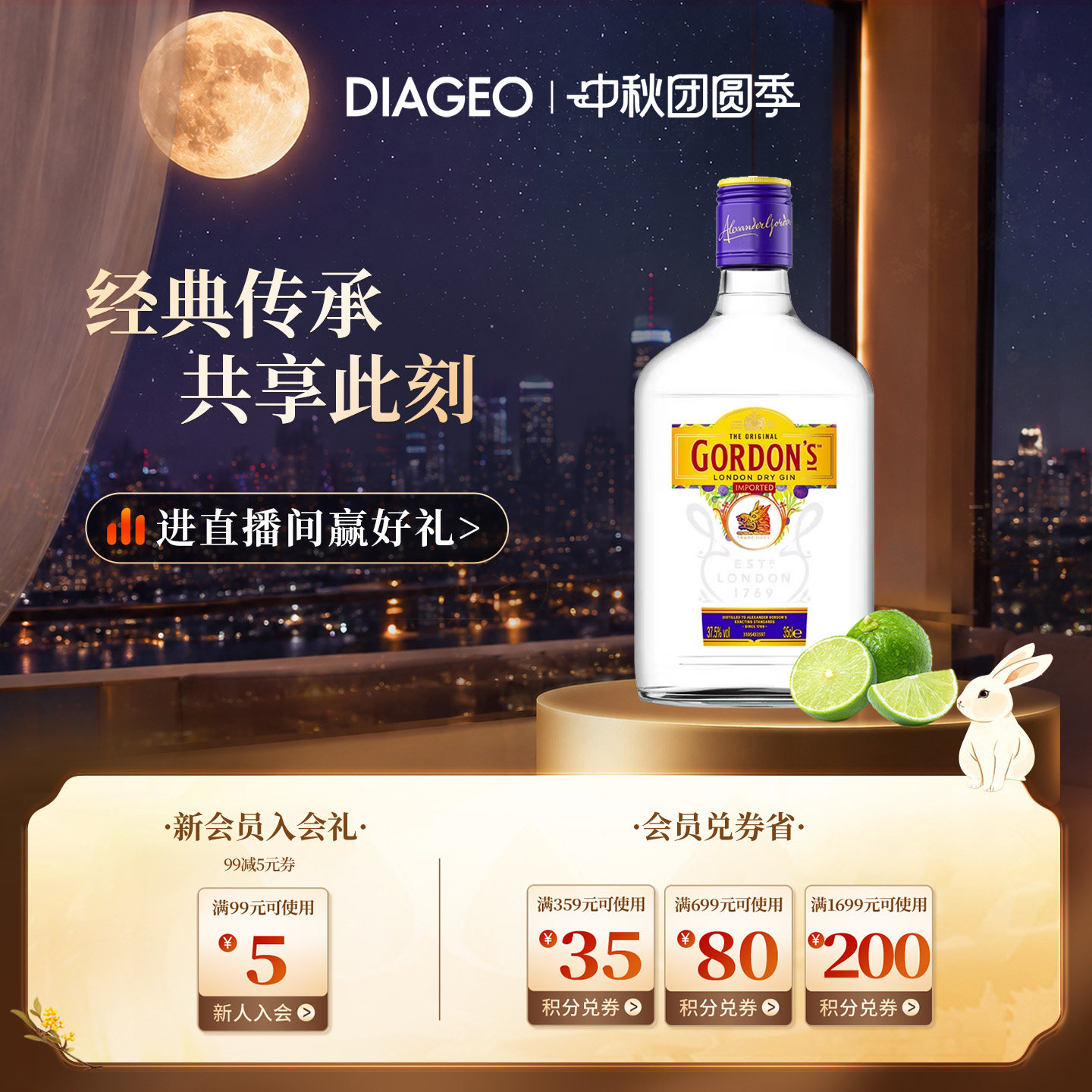 哥顿金酒350ml杜松子琴酒鸡尾酒图片