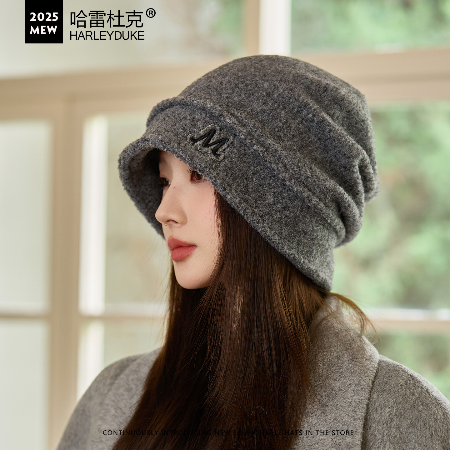 2025秋冬新款毛绒加厚保暖包头帽