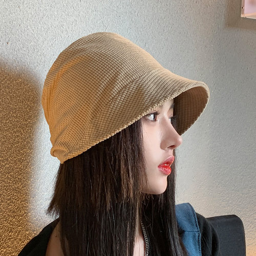 女春秋休闲逛街短檐日系百搭盆帽