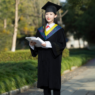 学士服大学生学位服男女毕业季拍照服装高中毕业服文科礼服帽子
