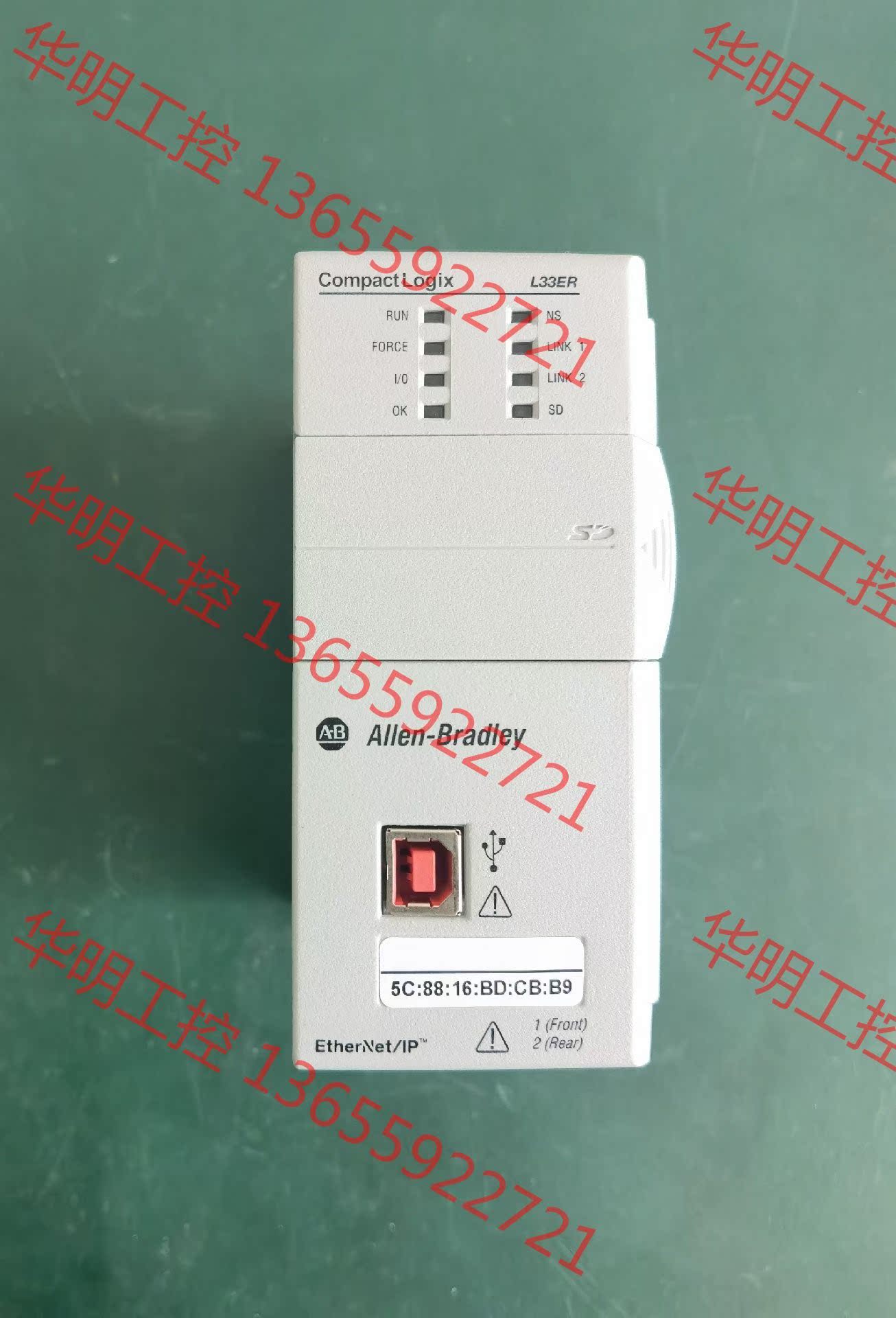 议价 出售全新AB卡件CPU，型号1769-L33ER，工程剩余当