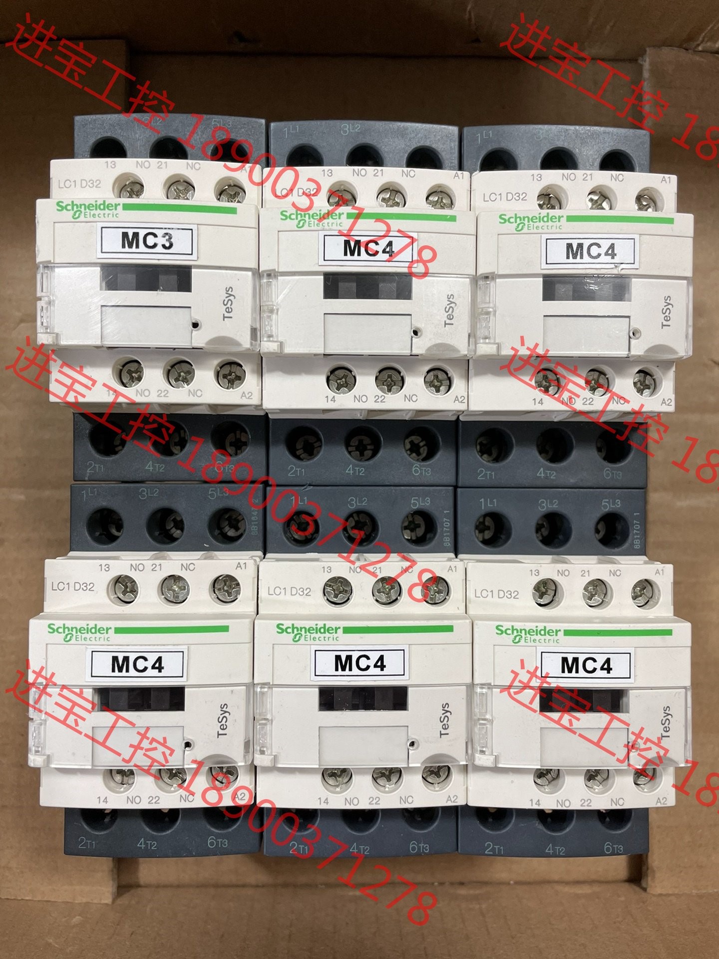 议价 施耐德LC1D32M7C交流接触器 正品拆机件9成新 装柜充
