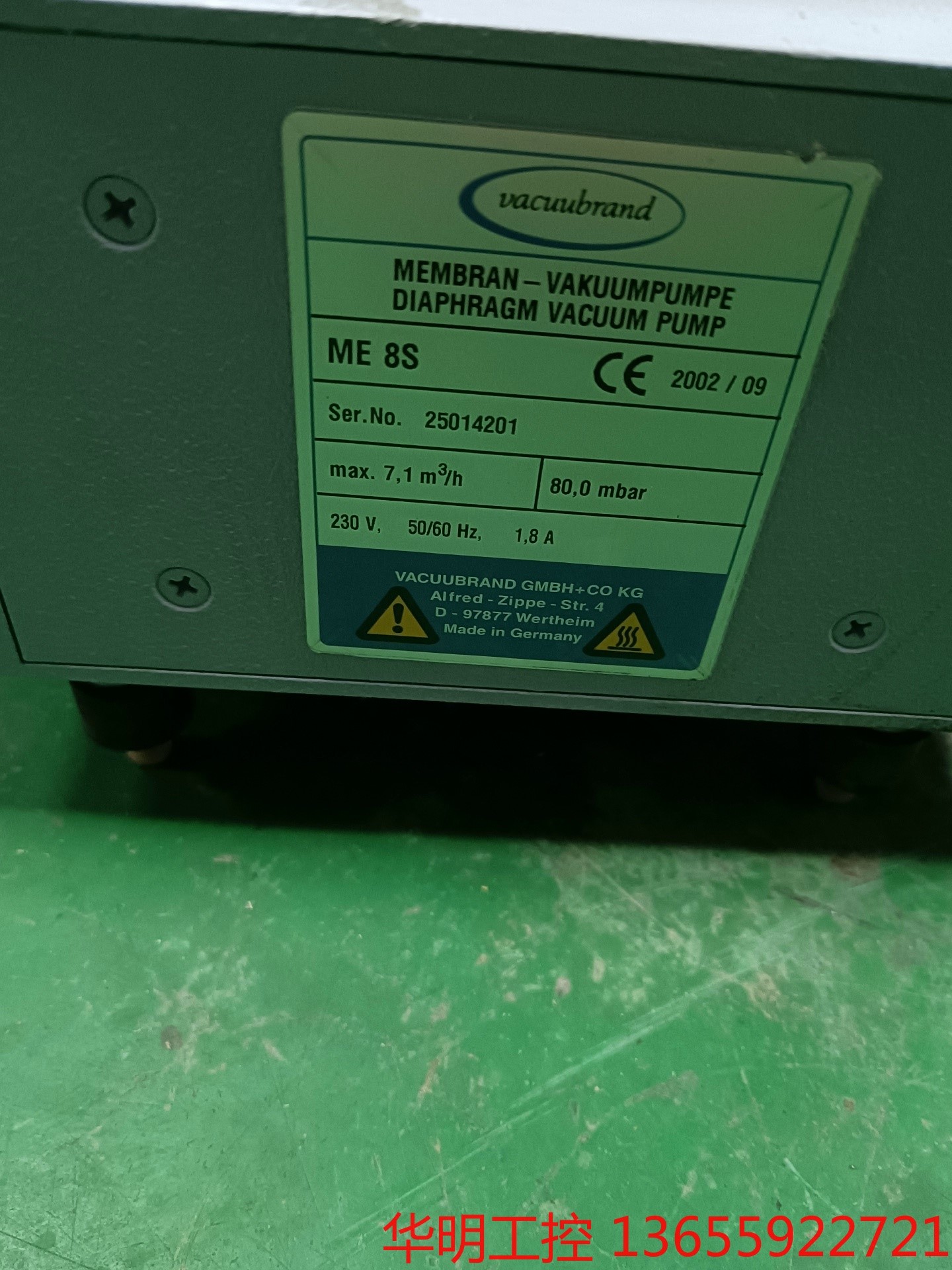 议价 普兰德隔膜泵ME8S出售，运转正常，标价1800，需要的联系