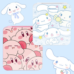 Switch卡通磁吸硅胶oled玉桂狗卡盒12枚装NS游戏卡收纳盒卡比小新