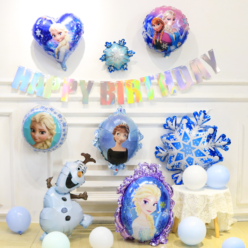 冰雪奇缘气球艾莎安娜公主