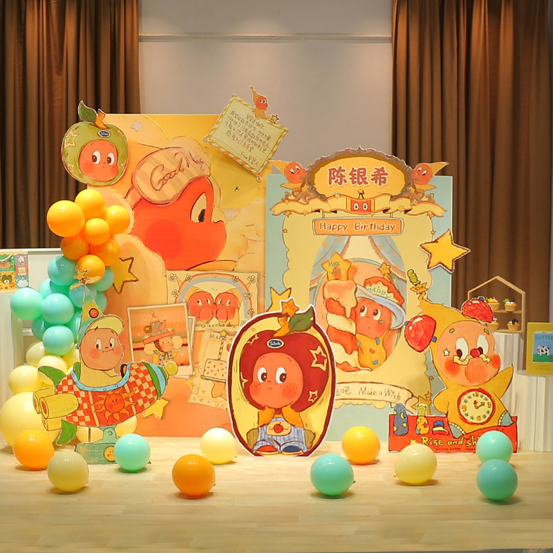 男女宝宝一周岁宴礼百天满月布置星星人KT板背景墙场景装饰品道具,节庆用品/礼品,节日装扮用品,淘宝优惠券,粉丝福利购,淘宝优惠卷