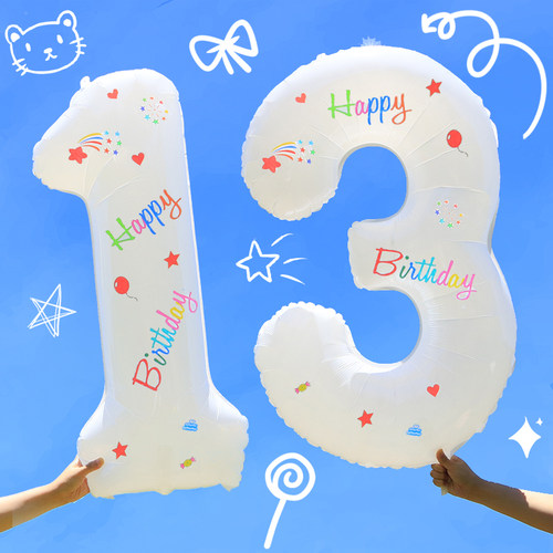 ins风生日数字气球32寸