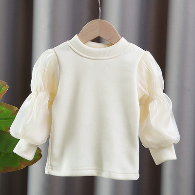 圆领公主长袖女童打底衫