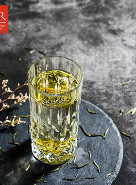 rcr意大利进口刻花水晶玻璃泡茶杯果汁杯家用啤酒杯客厅喝水杯子