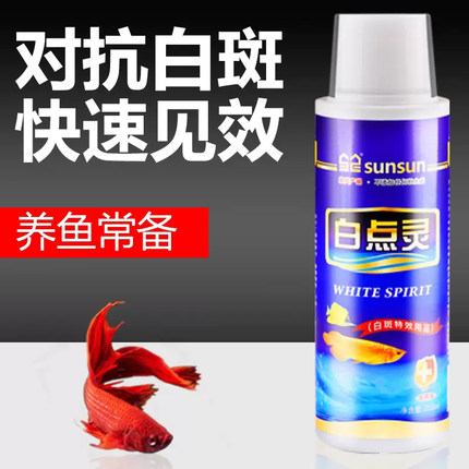 森森白点灵鹦鹉地图锦鲤鱼金鱼鱼身白点液体非鱼药