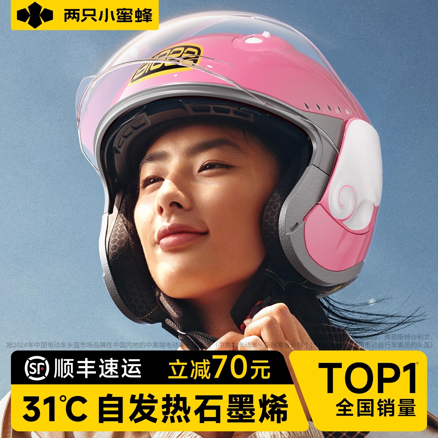 【石墨烯保暖】3C认证电动车头盔