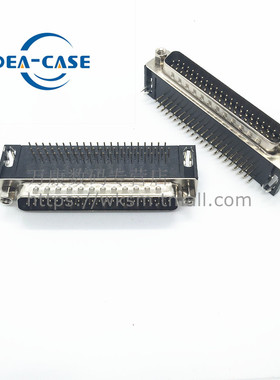 万康丨DB62公头/母头 黑胶 焊板式 三排90度弯针 DR62公座/母座