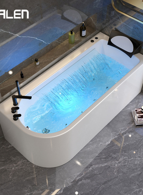 欧凯伦冲浪按摩浴缸家用恒温大泡池卫生间豪华亚克力双人独立浴缸