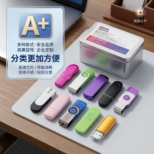 【10个盒装】u盘招投标专用128m256m512m 1g2g4g8g小容量优盘定制