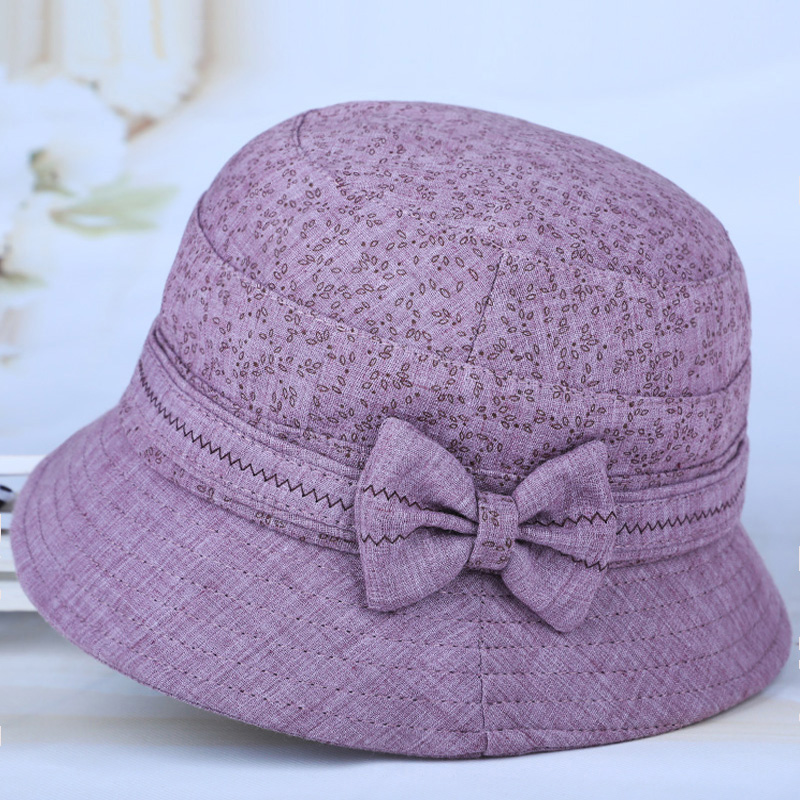 中老年人帽子女妈妈春秋天薄款盆帽老人奶奶渔夫帽中年礼帽老太太
