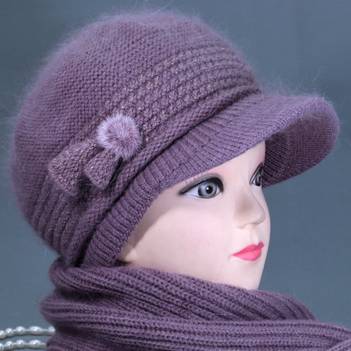 毛线帽加厚奶奶中老年人