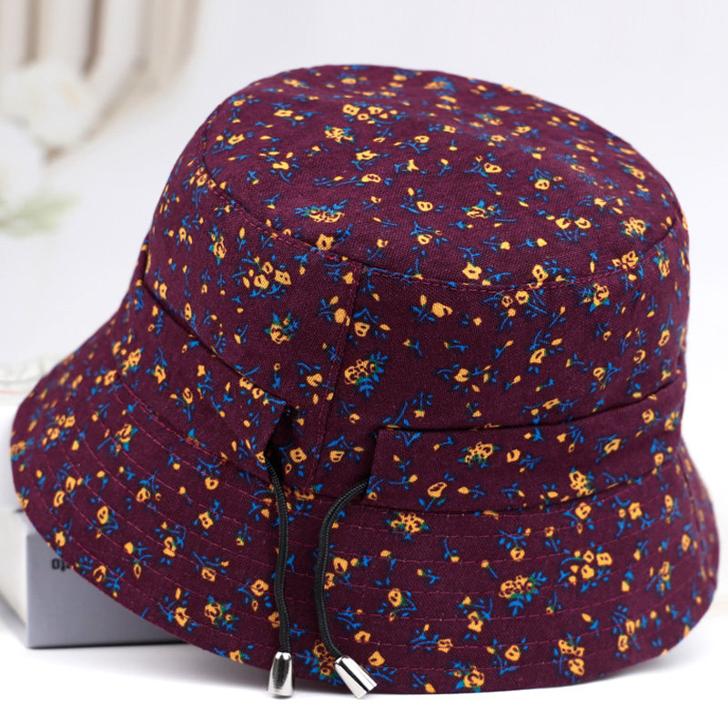 春夏天帽子女士妈妈薄款遮阳帽春夏季中老年人奶奶布帽可折叠盆帽