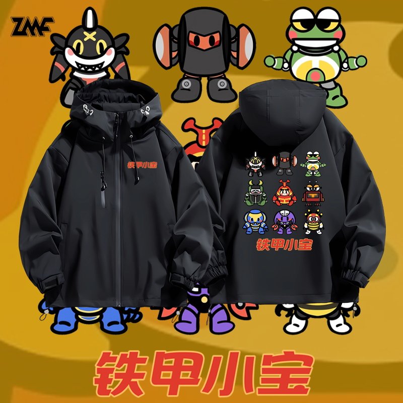 连帽秋冬新款宽松防风冲锋衣