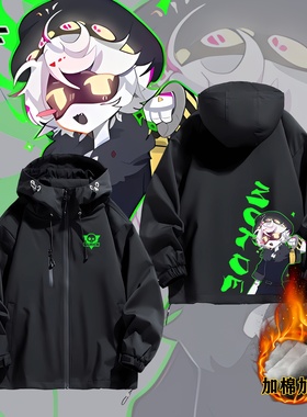 murder drones plush无机杀手周边GLITCH宽松冲锋衣上衣服棉服男