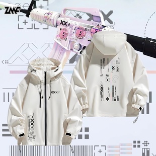 CSGO皮肤印花集Printstream反恐精英春秋季 男衣服夹克外套冲锋衣