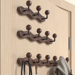 实木挂衣钩进门玄关入户门创意衣服衣帽挂钩免打孔挂衣架墙上壁挂