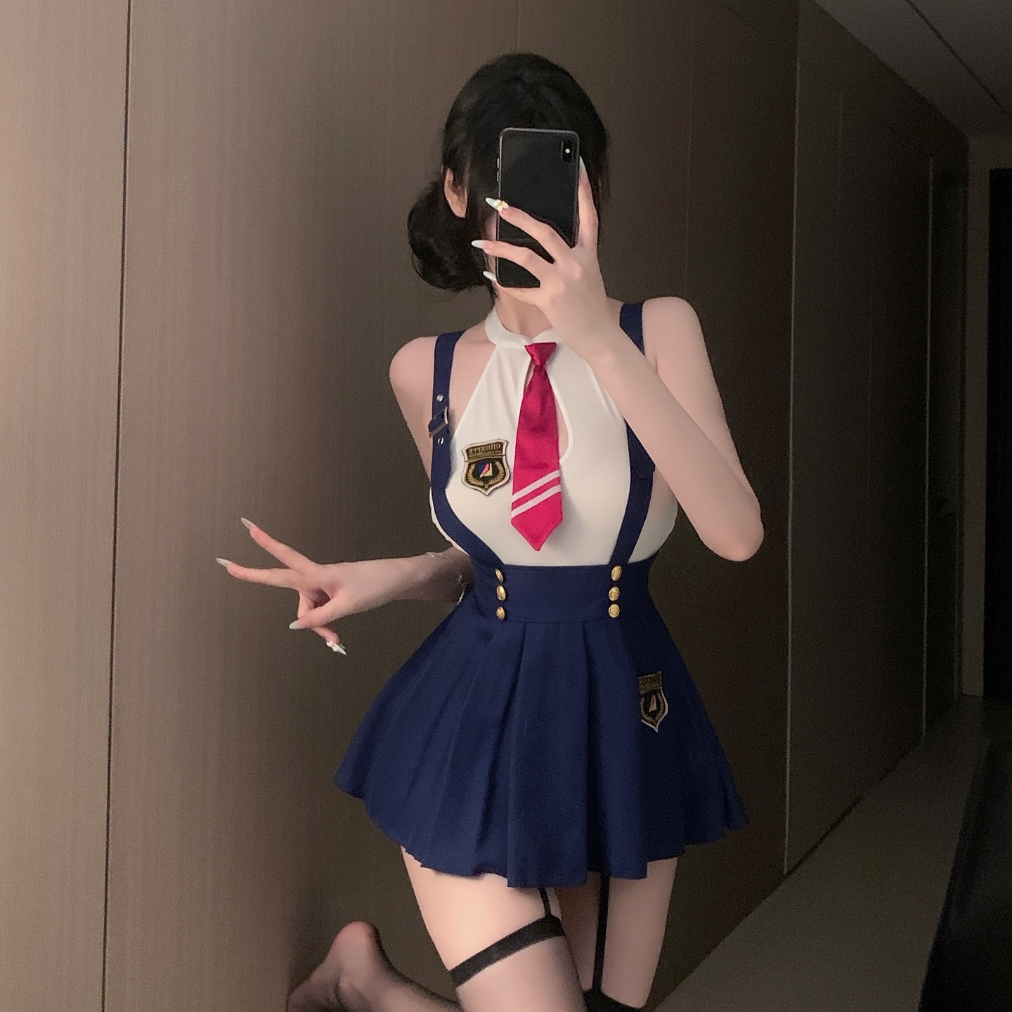 胖mm情调内衣高级cos制服擦边职业性感肚兜空姐特色直播套装大码