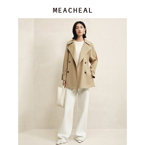 米茜尔时尚休闲短风衣