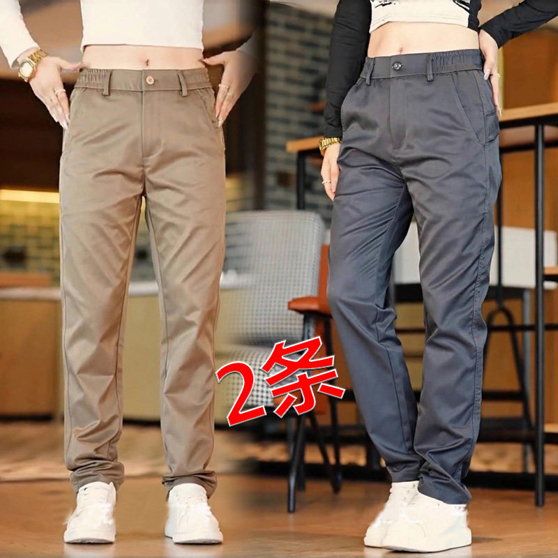 男士秋冬款韩版休闲裤直筒修身男裤潮流百搭秋季新款商务长裤西裤
