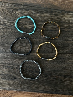 小心袖 中古Vintage沉香手链小众简约男女搭配串珠日常百搭配饰 口