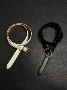 小心袖口 cleanfit简约中性皮带金属针扣小众通勤百搭休闲腰带