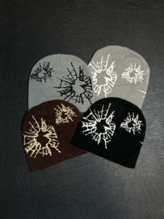 复古提花冷帽透气小众秋冬男女同款 小心袖 原创美式 25AW 针织帽 口